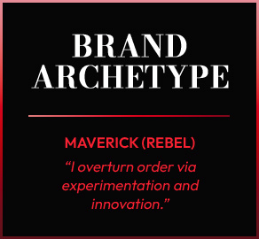 Brand Archetype Maverick (Rebel) 